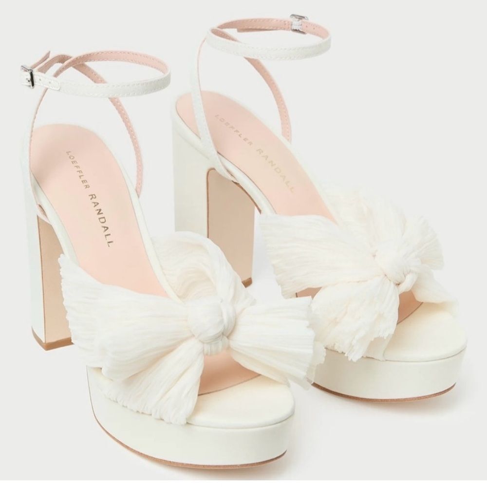 Loeffler Randall Natalia Platform Bridal Wedding Heels Shoes Sandals NIB 12
